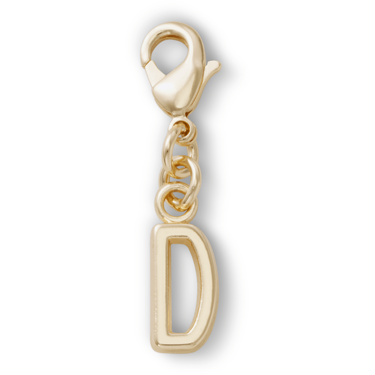 Gold Letter D Charm