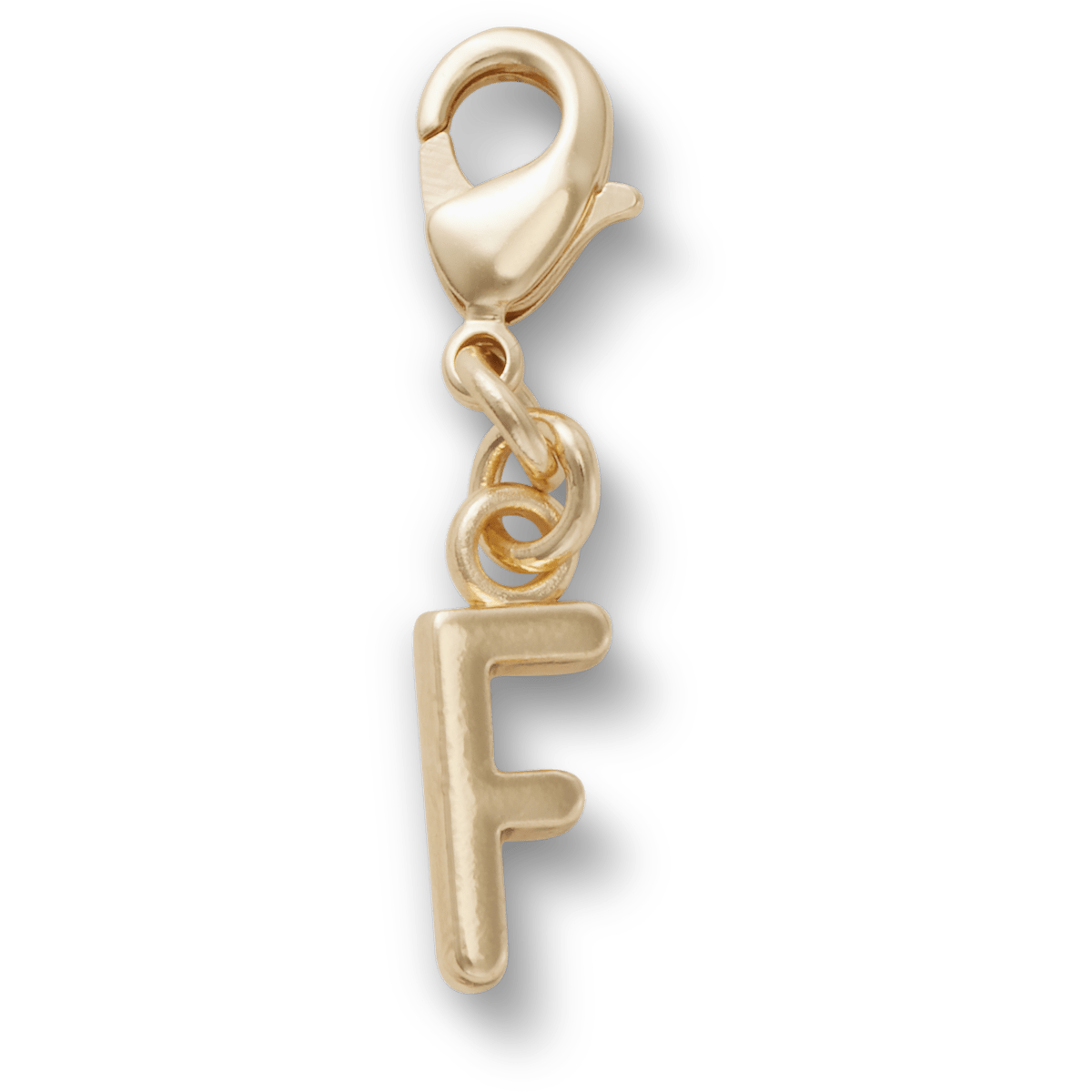 Gold Letter F Charm