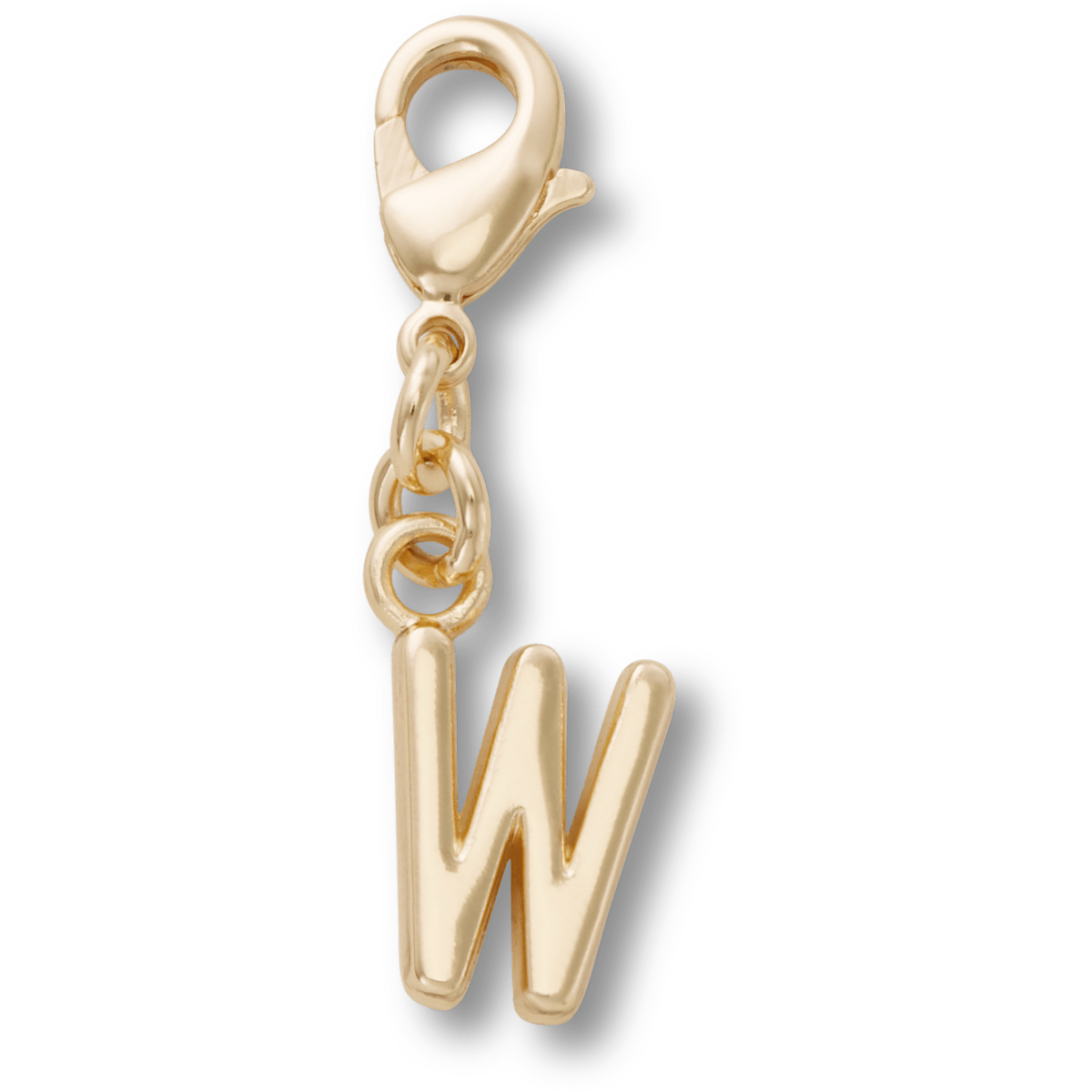 Gold Letter W Charm