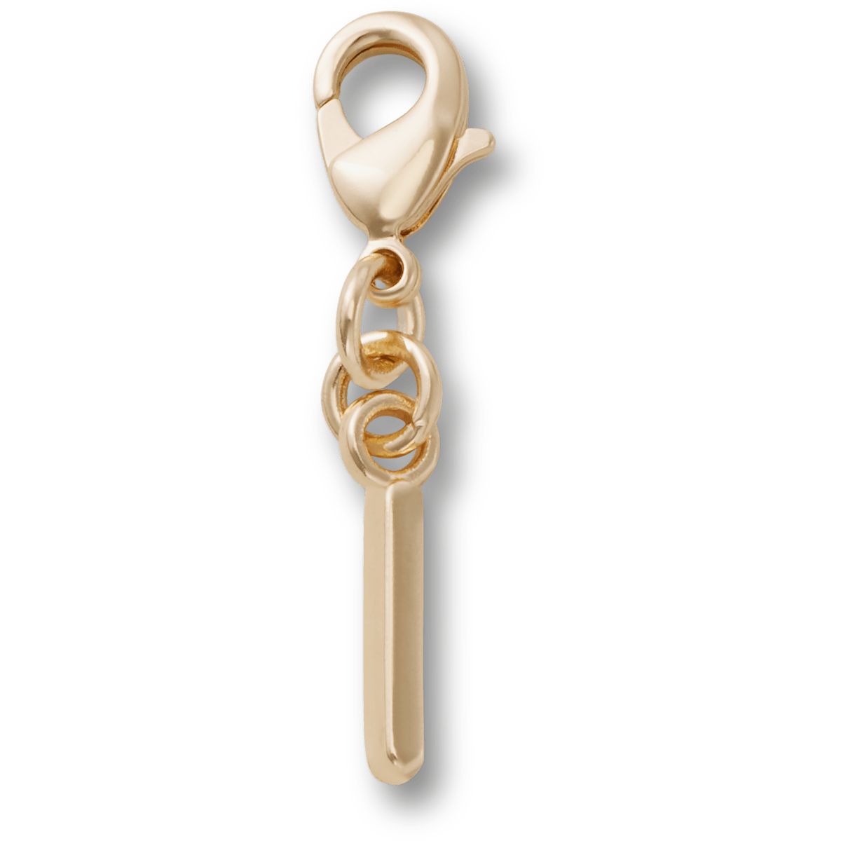 Gold Letter I Charm