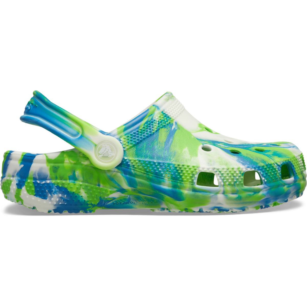 Toddler Classic Glow-in-the-Dark Marbled Clog - Prep Blue / Multi