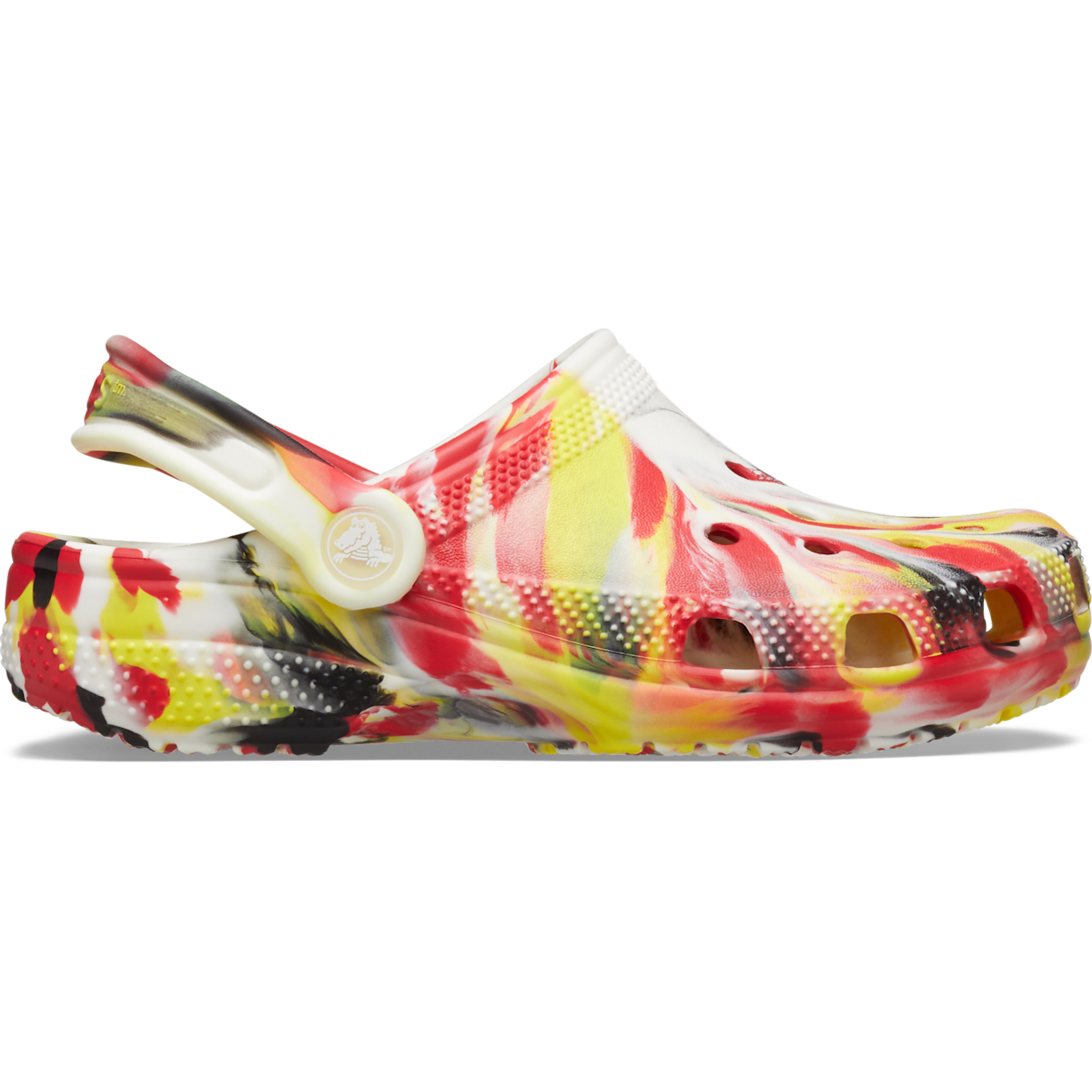 Toddler Classic Glow-in-the-Dark Marbled Clog - Varsity Red / Multi
