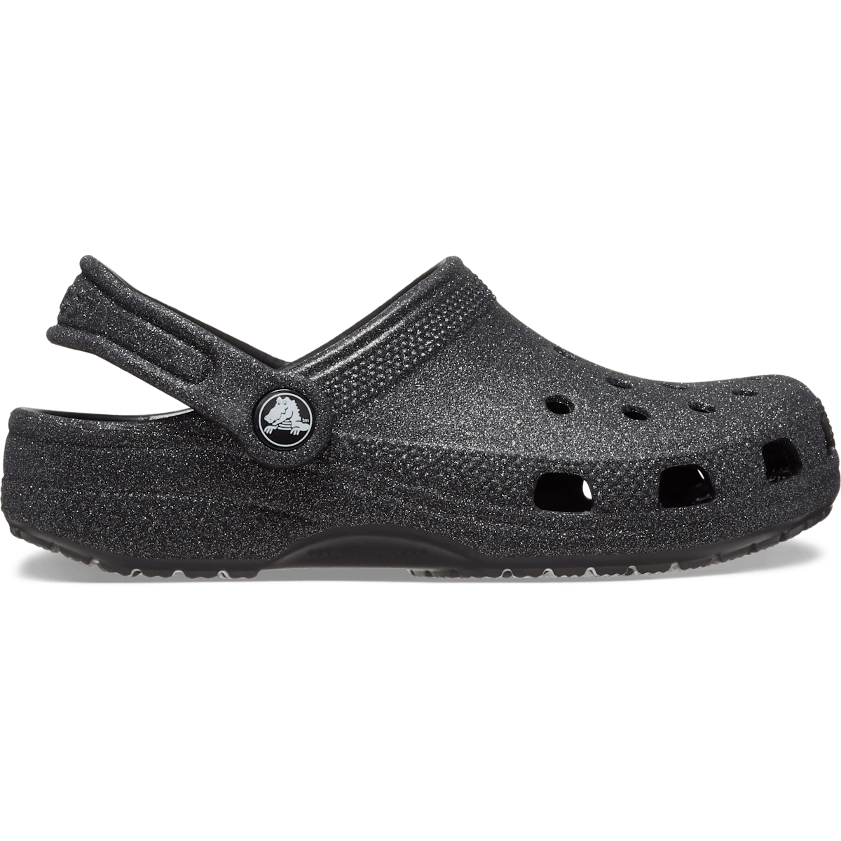 Kids' Classic Glitter Clog - Black Glitter