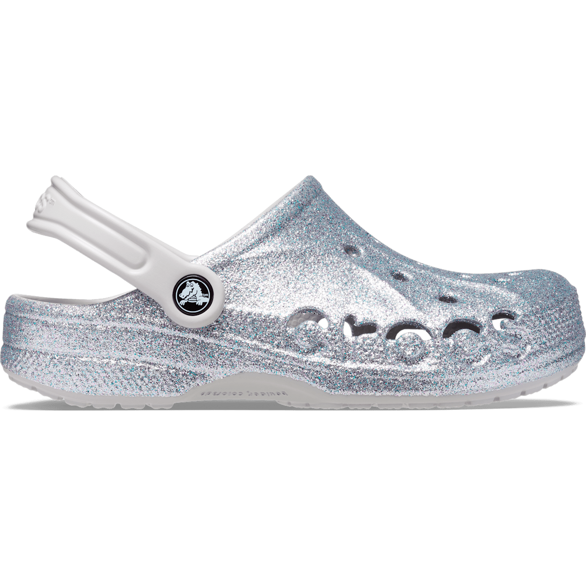 Baya Glitter Clog - Silver Glitter