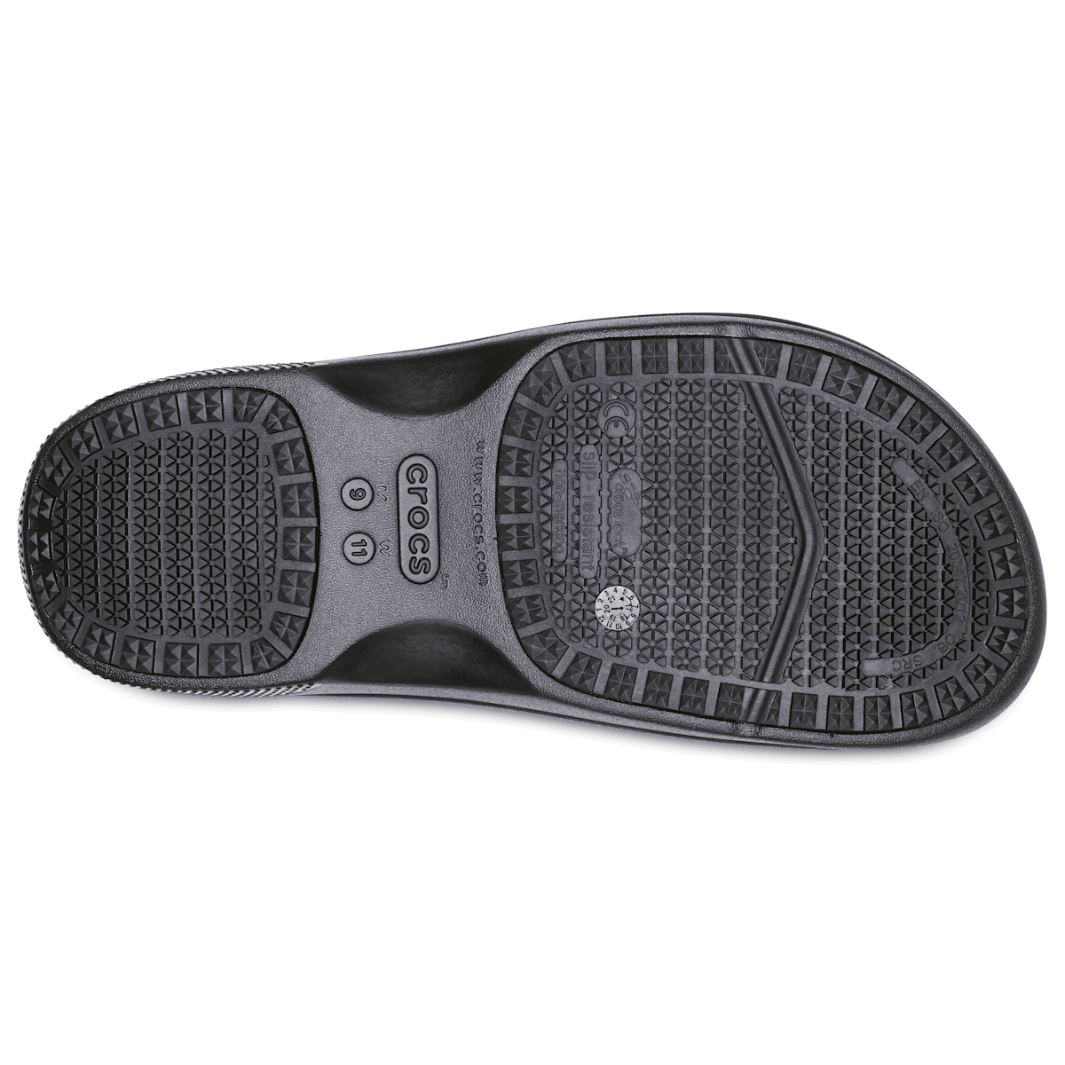 Crocs On The Clock Work Slip-On - Black - Image 4