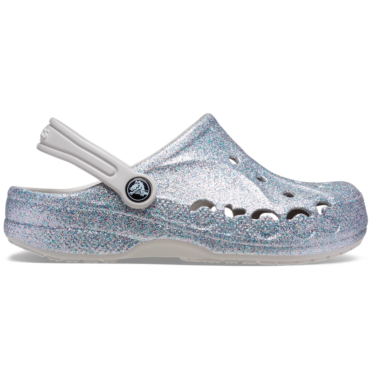 Kids' Baya Glitter Clog - Silver