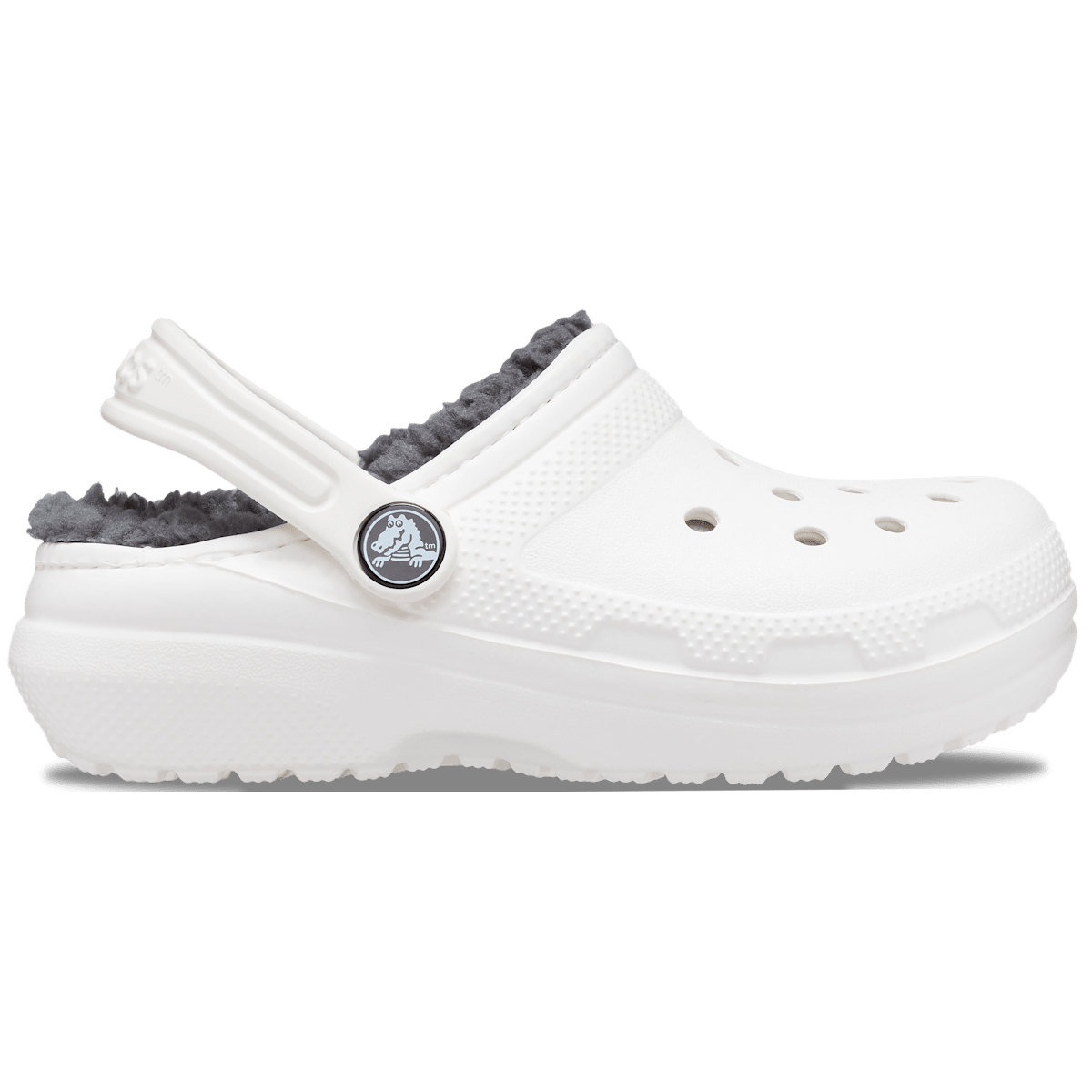 Kids' Classic Lined Clog - White / Grey