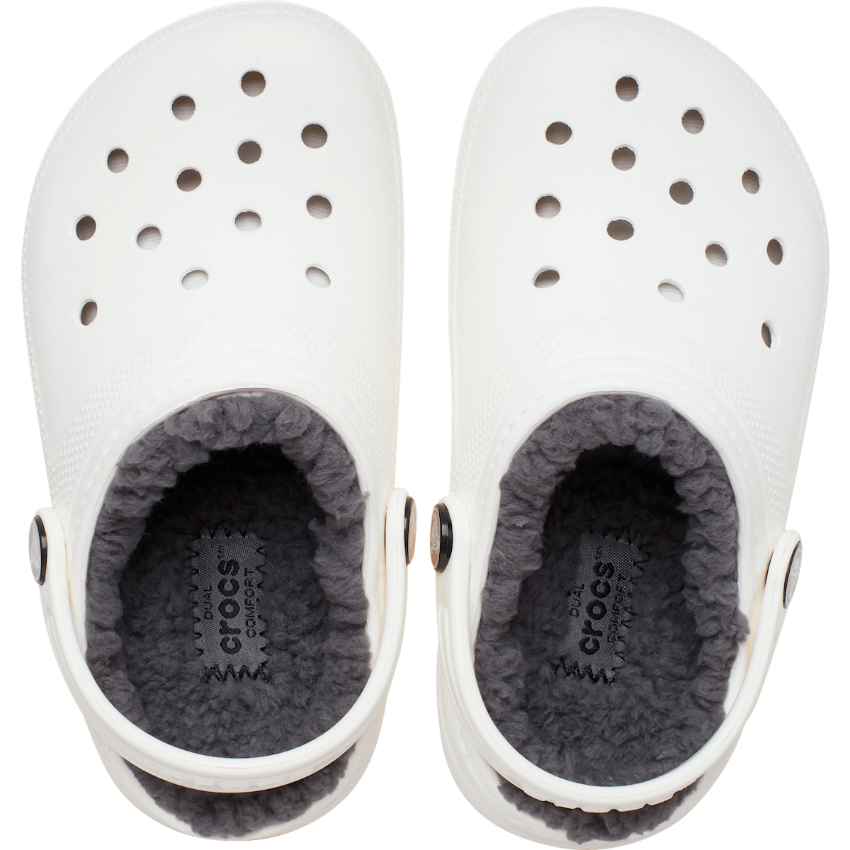 Kids' Classic Lined Clog - White / Grey - Image 3