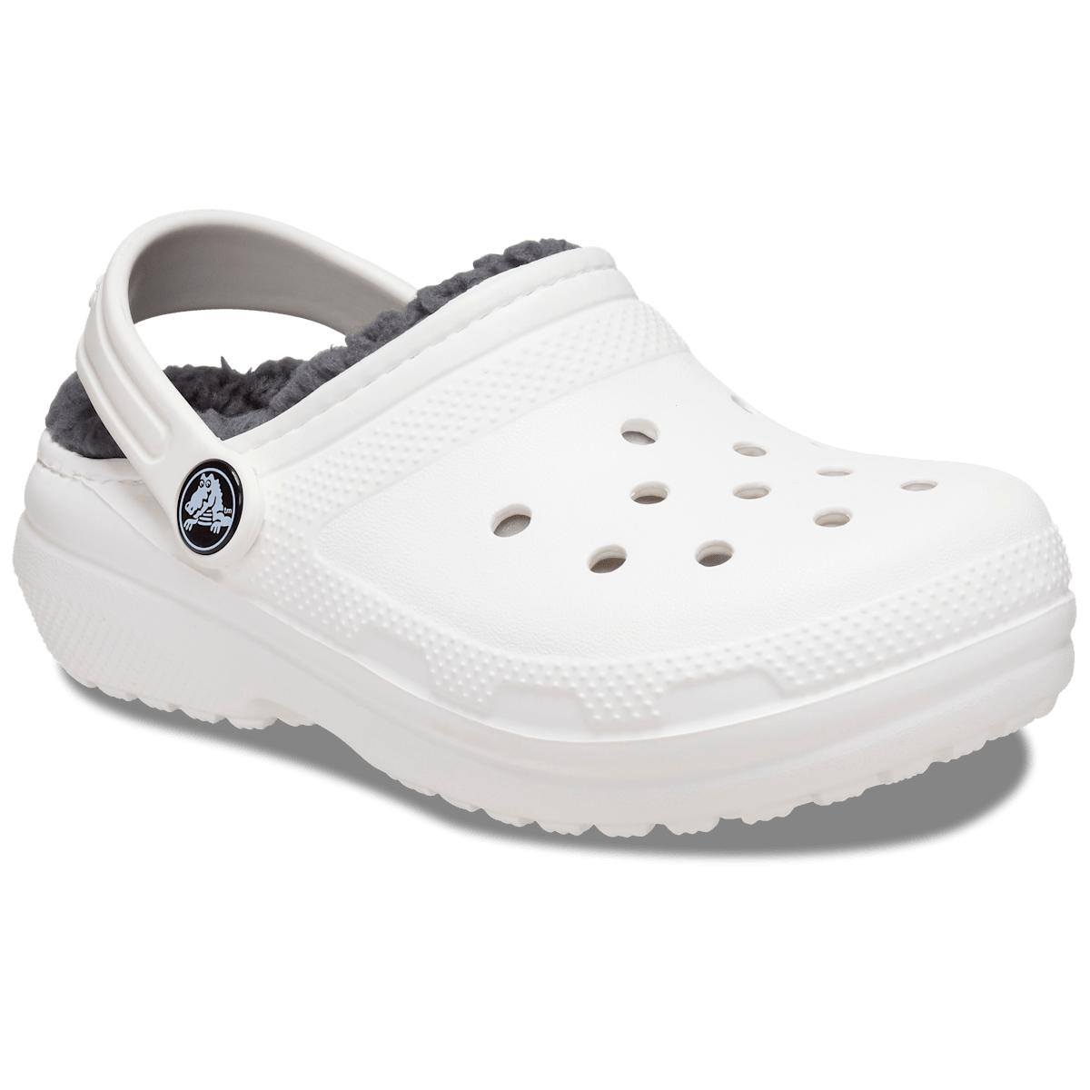 Kids' Classic Lined Clog - White / Grey - Image 5