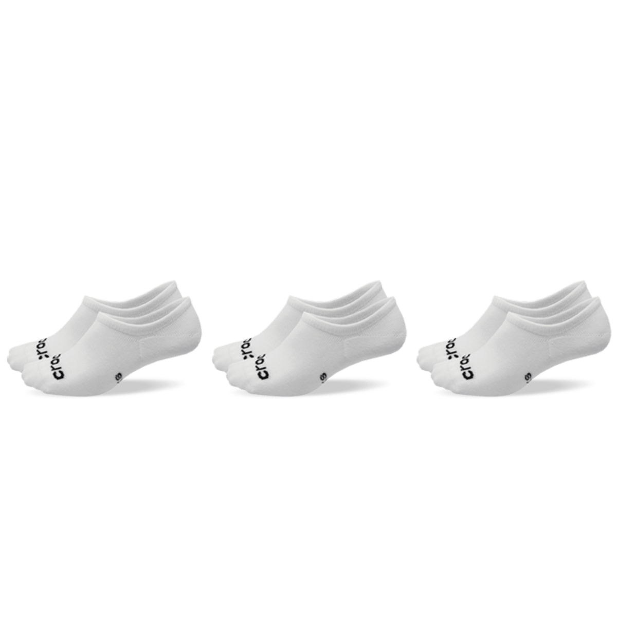 Crocs Socks Low Show 3-Pack - White - Image 2