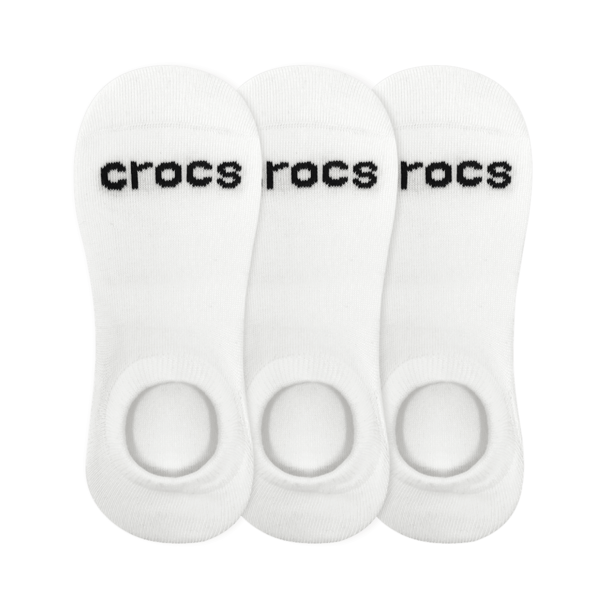 Crocs Socks Low Show 3-Pack - White - Image 3