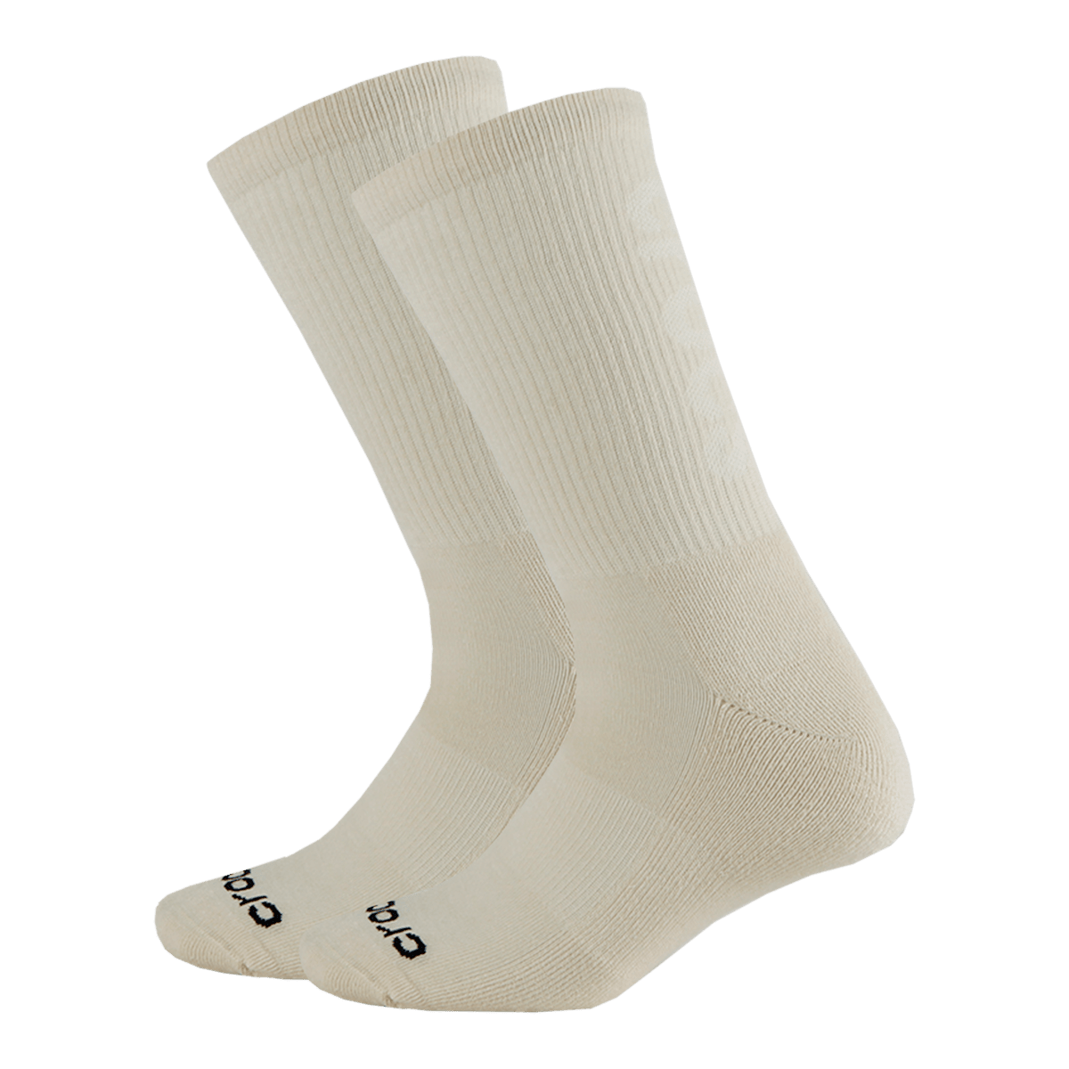 Crocs Socks Crew Texture Logo 3-Pack - Bone / Taupe