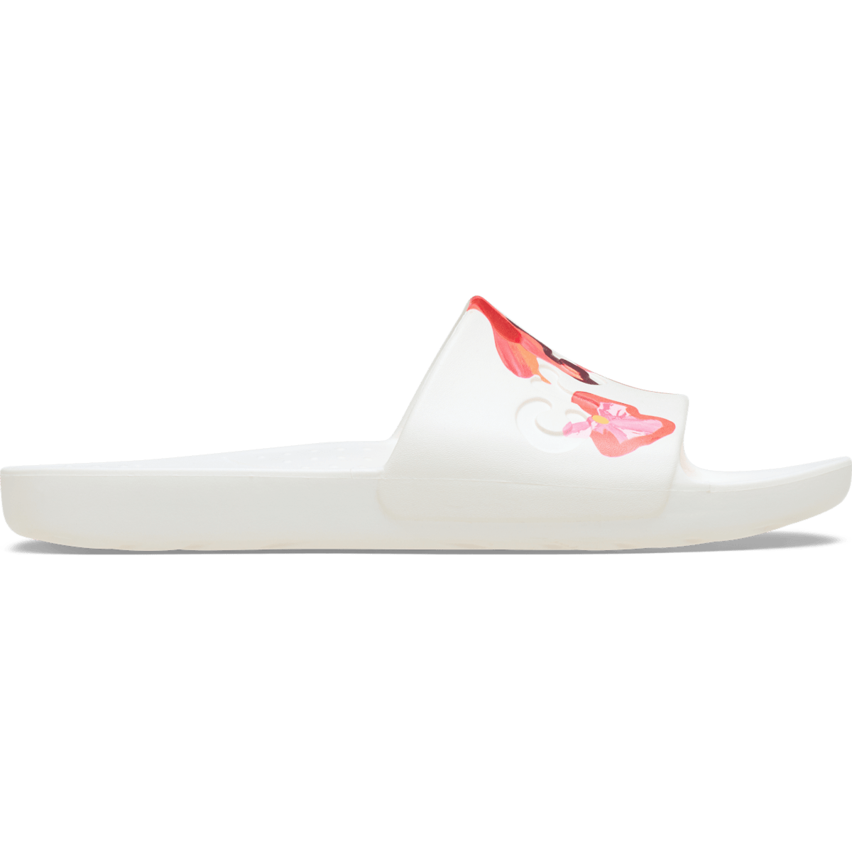 Crocs Painted Floral Slide - Chalk