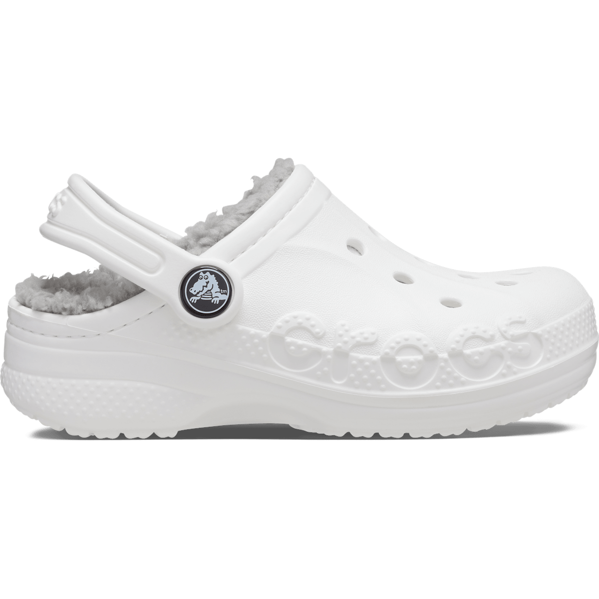 Kids’ Baya Lined Clog - White / Light Grey