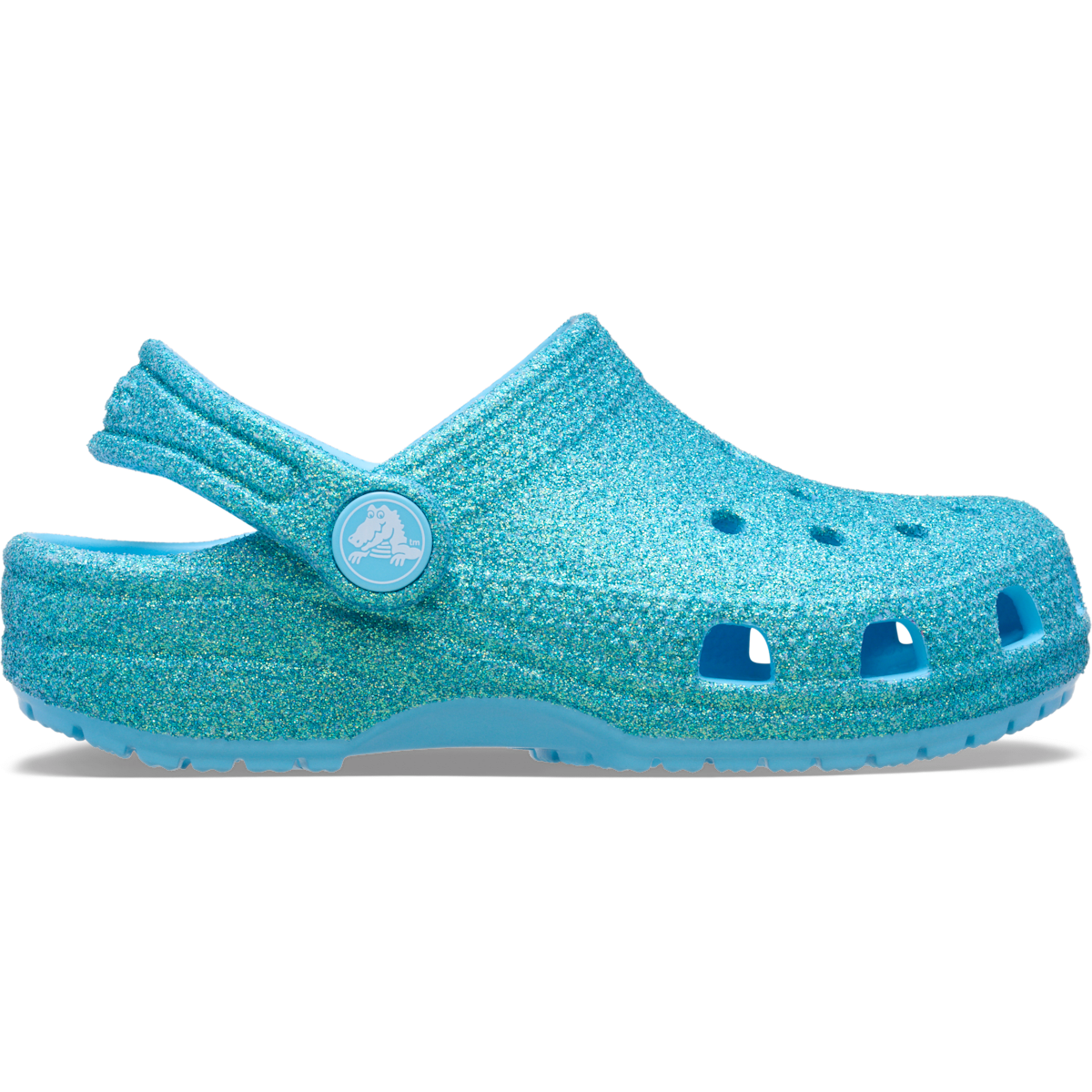 Toddler Classic Iridescent Glitter Clog - Tinted Glass