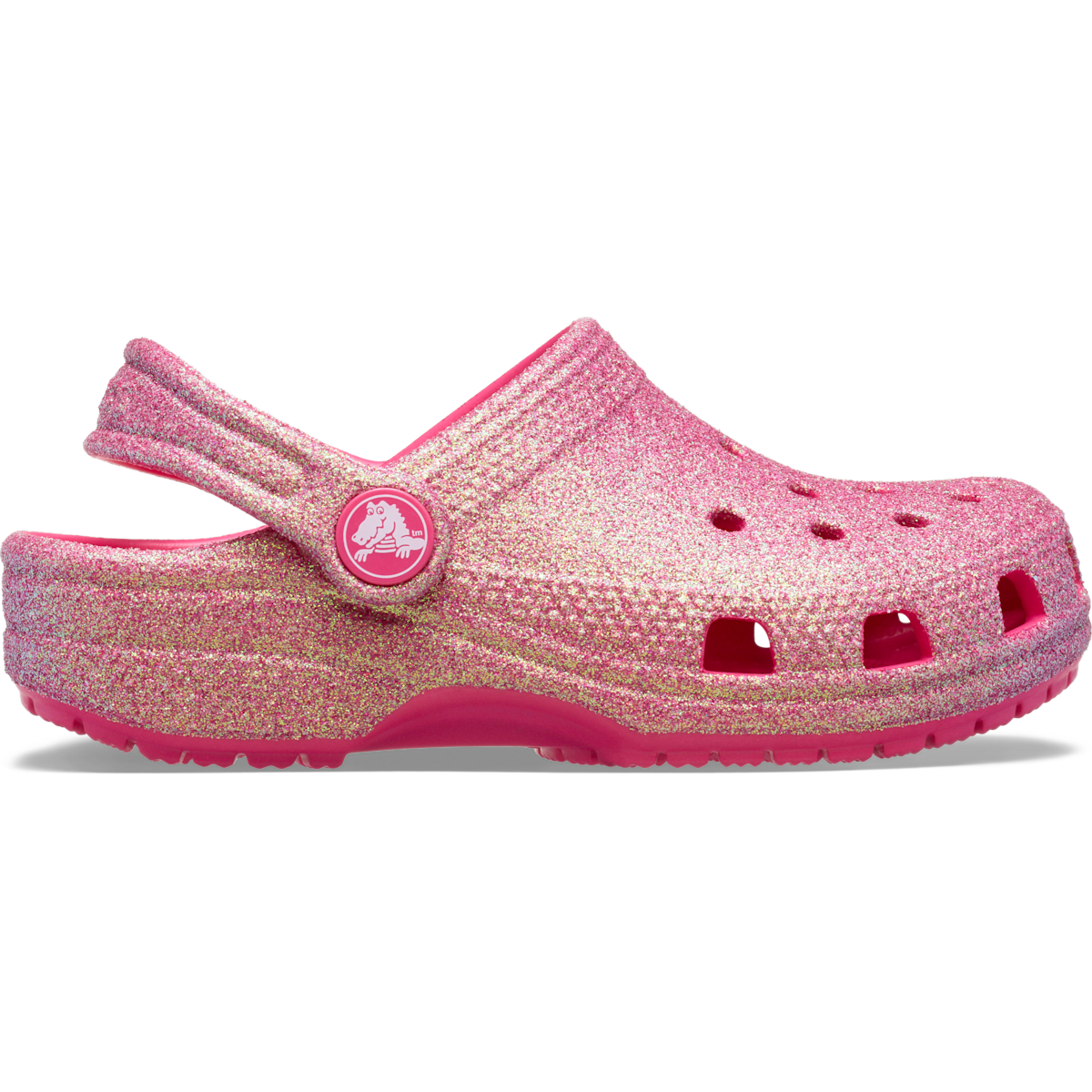 Toddler Classic Iridescent Glitter Clog - Dragon Fruit
