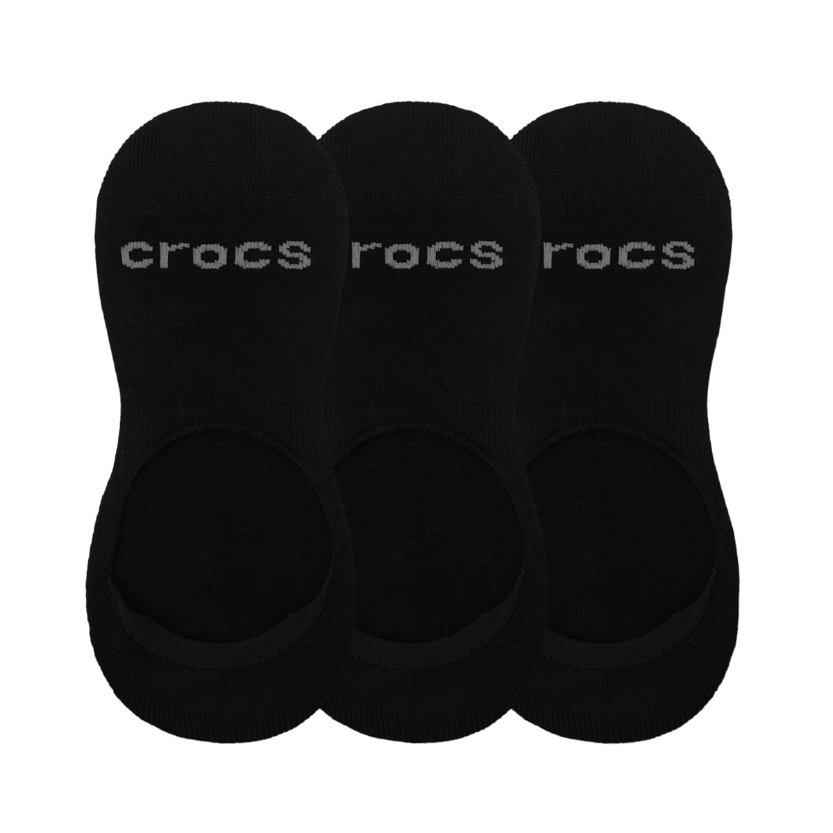 CrocsSocks Hidden Liner 3PK - Black - Image 3