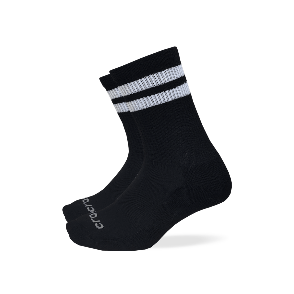 CrocsSocks Crew Large Stripe 3-Pack - Black / Multi