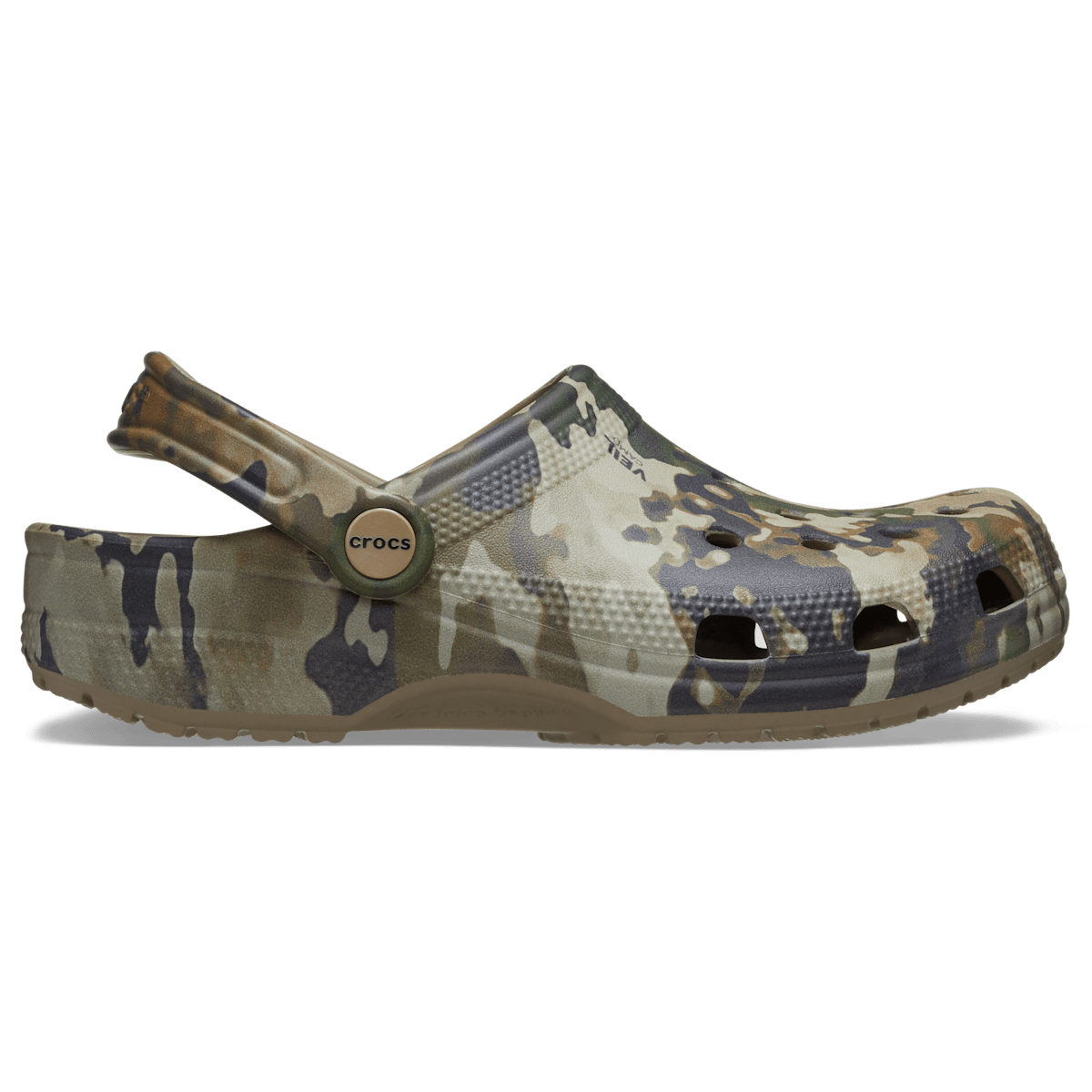 Veil Abstract Classic Clog - Khaki