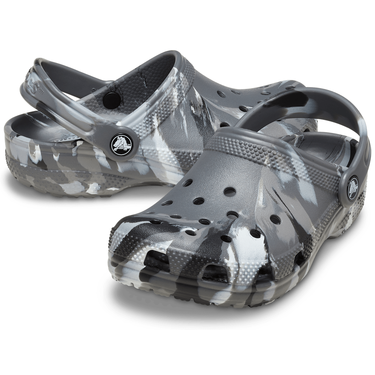 Kids' Classic Marbled Clog - Slate Grey / Multi - Image 2