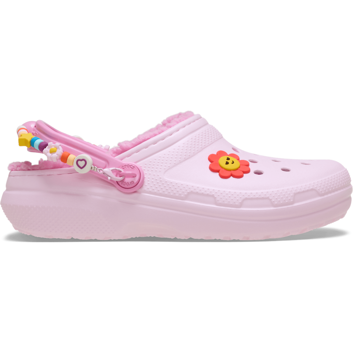 Kids' Classic Lined Daisy Clog - Pink Milk