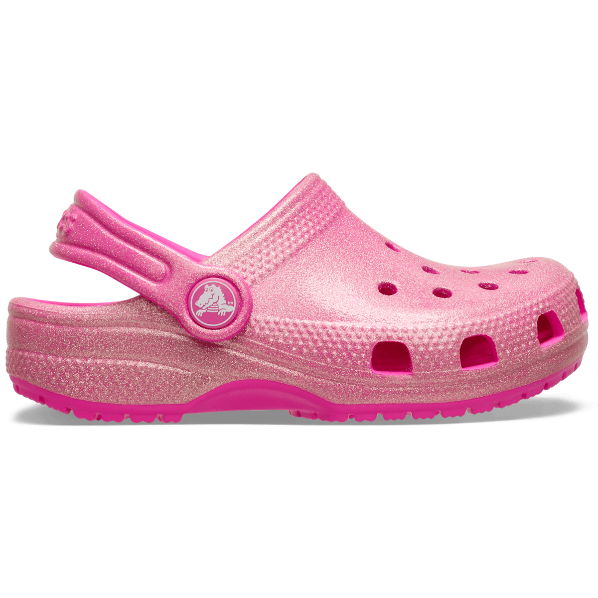 Kids' Classic Encapsulated Glitter Clog - Pink Crush