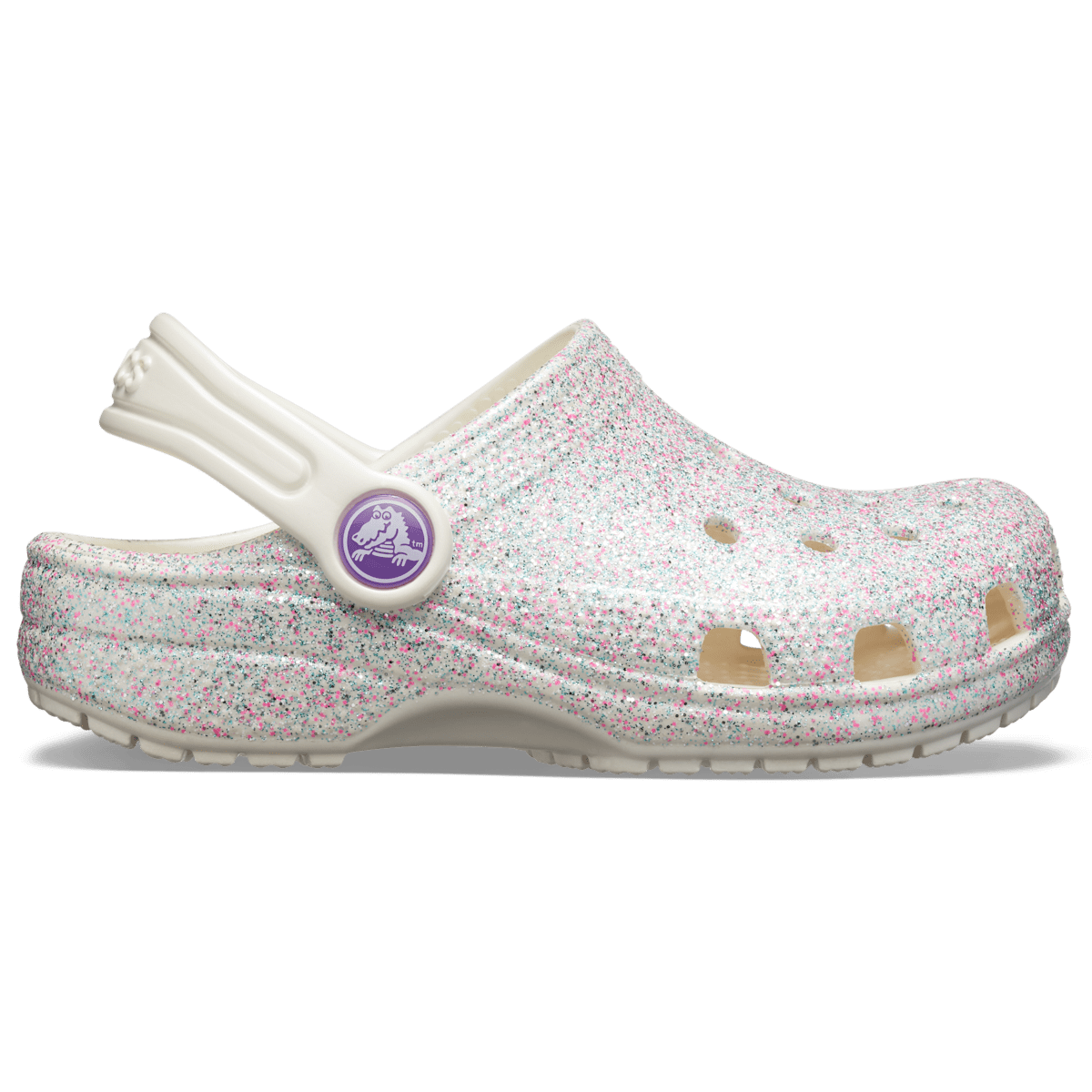 Toddler Classic Glitter Clog - Oyster