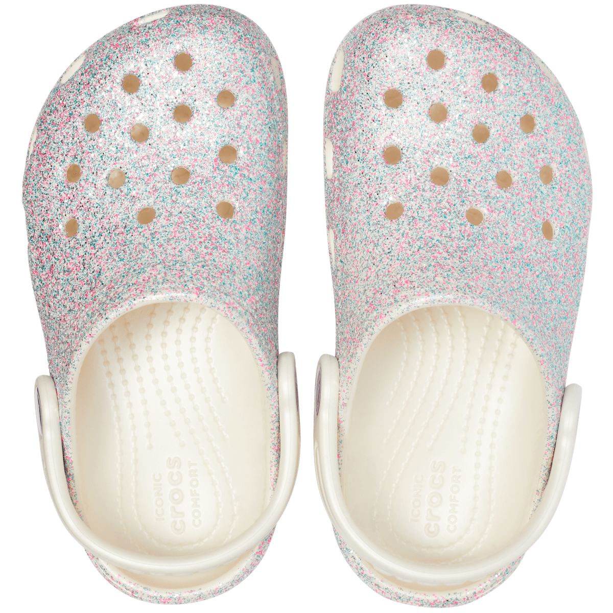Toddler Classic Glitter Clog - Oyster - Image 3