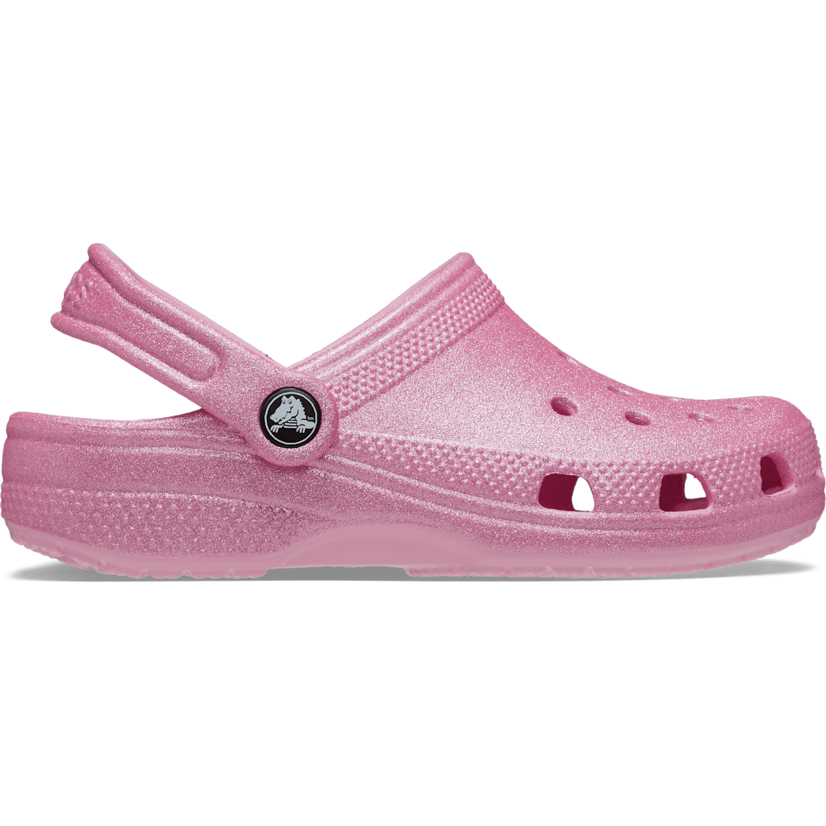 Toddler Classic Glitter Clog - Pink Tweed Glitter