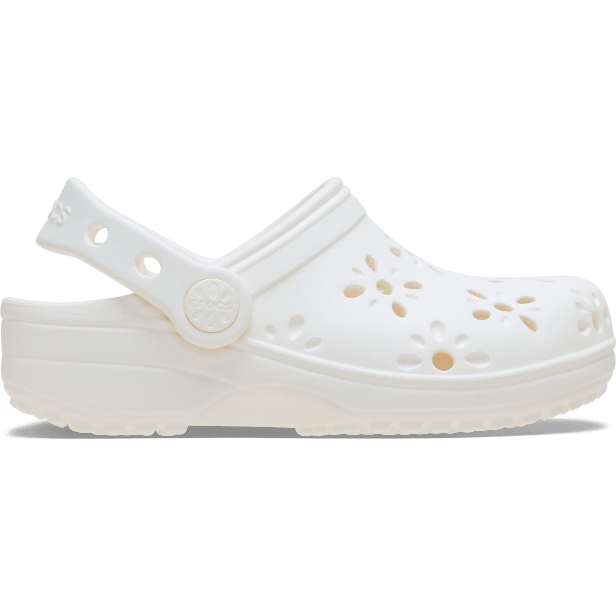 Toddler Classic Floral Cut-Out Clog - Chalk