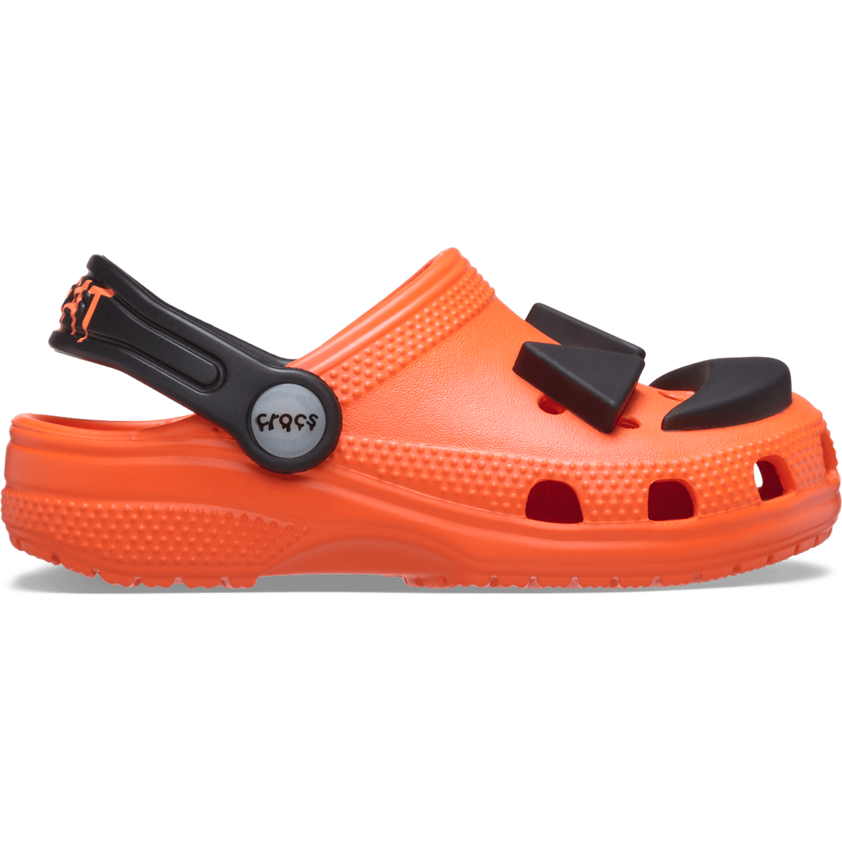Kids' Classic Jack O' Lantern Lights Clog - Orange (Coral)