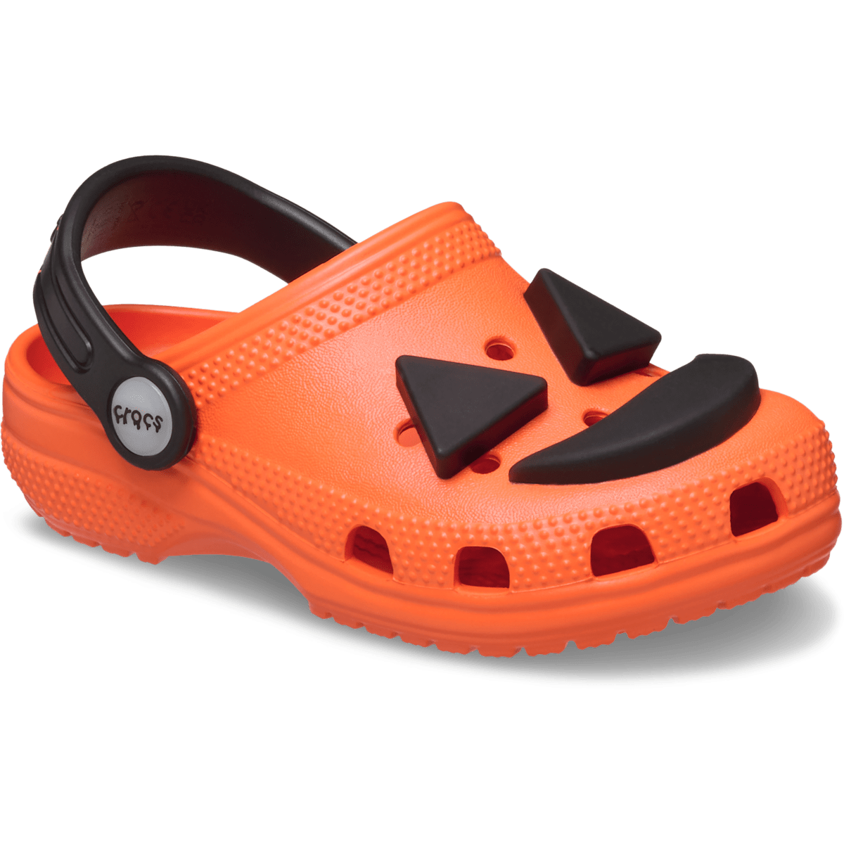 Kids' Classic Jack O' Lantern Lights Clog - Orange (Coral) - Image 5