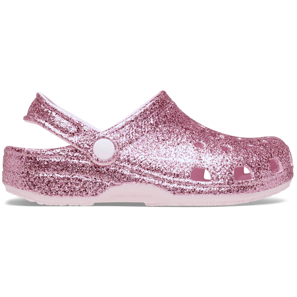 Kids' Classic Chunky Glitter Clog - Pink Milk