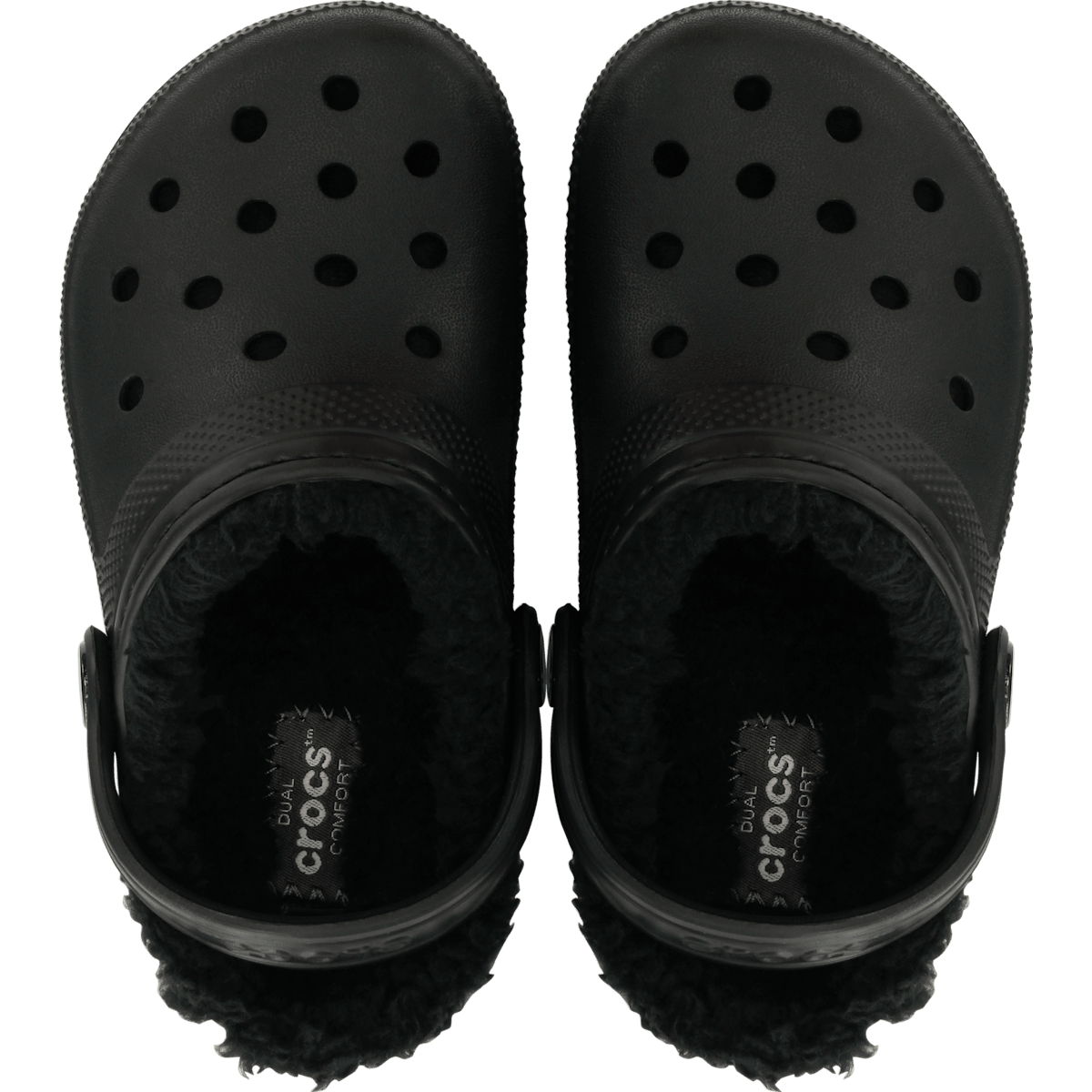 Toddler Classic Lined Clog - Black / Black - Image 3