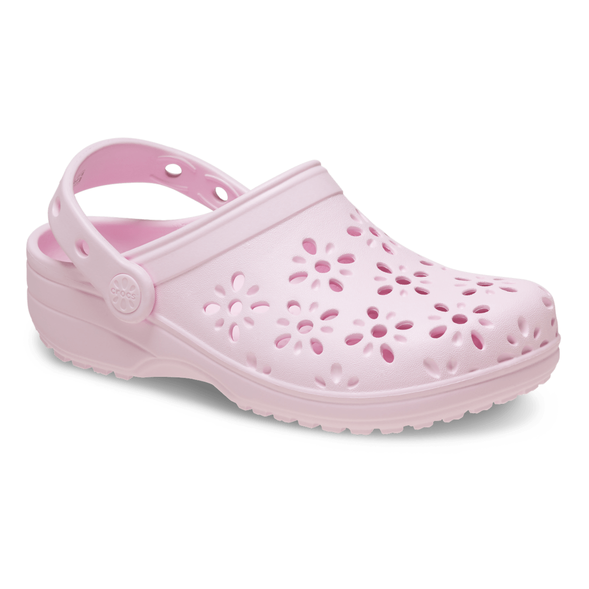 Kids' Classic Floral Cut-Out Clog - Pink Milk - Image 5