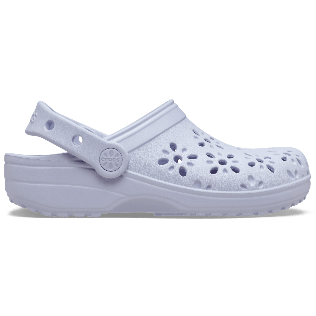 Kids' Classic Floral Cut-Out Clog - Purple Moon