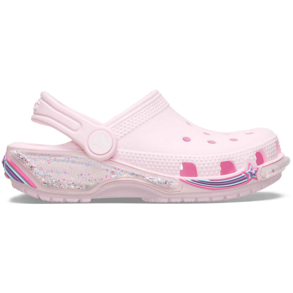 Toddler Classic Star Sparkle Shaker Clog - Pink Milk