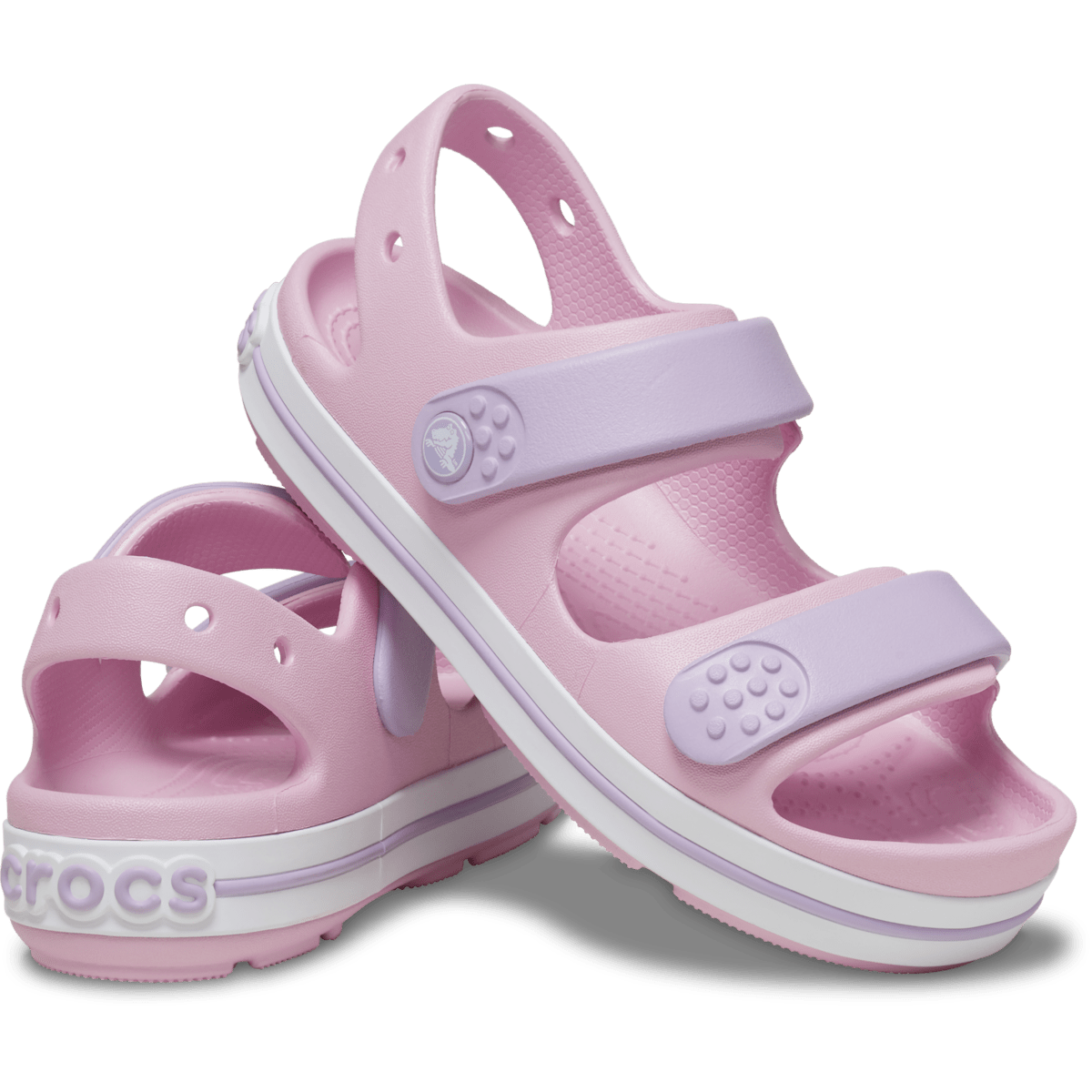 Kids' Crocband™ Cruiser Sandal - Ballerina / Lavender - Image 2