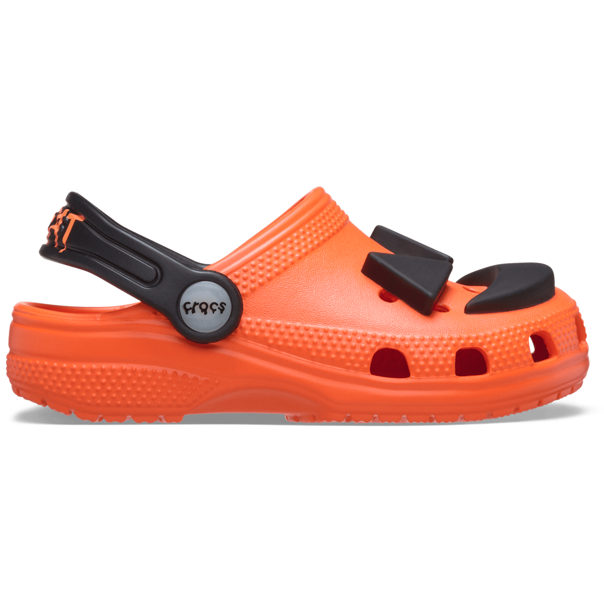 Toddler Classic Jack O' Lantern Lights Clog - Orange (Coral)