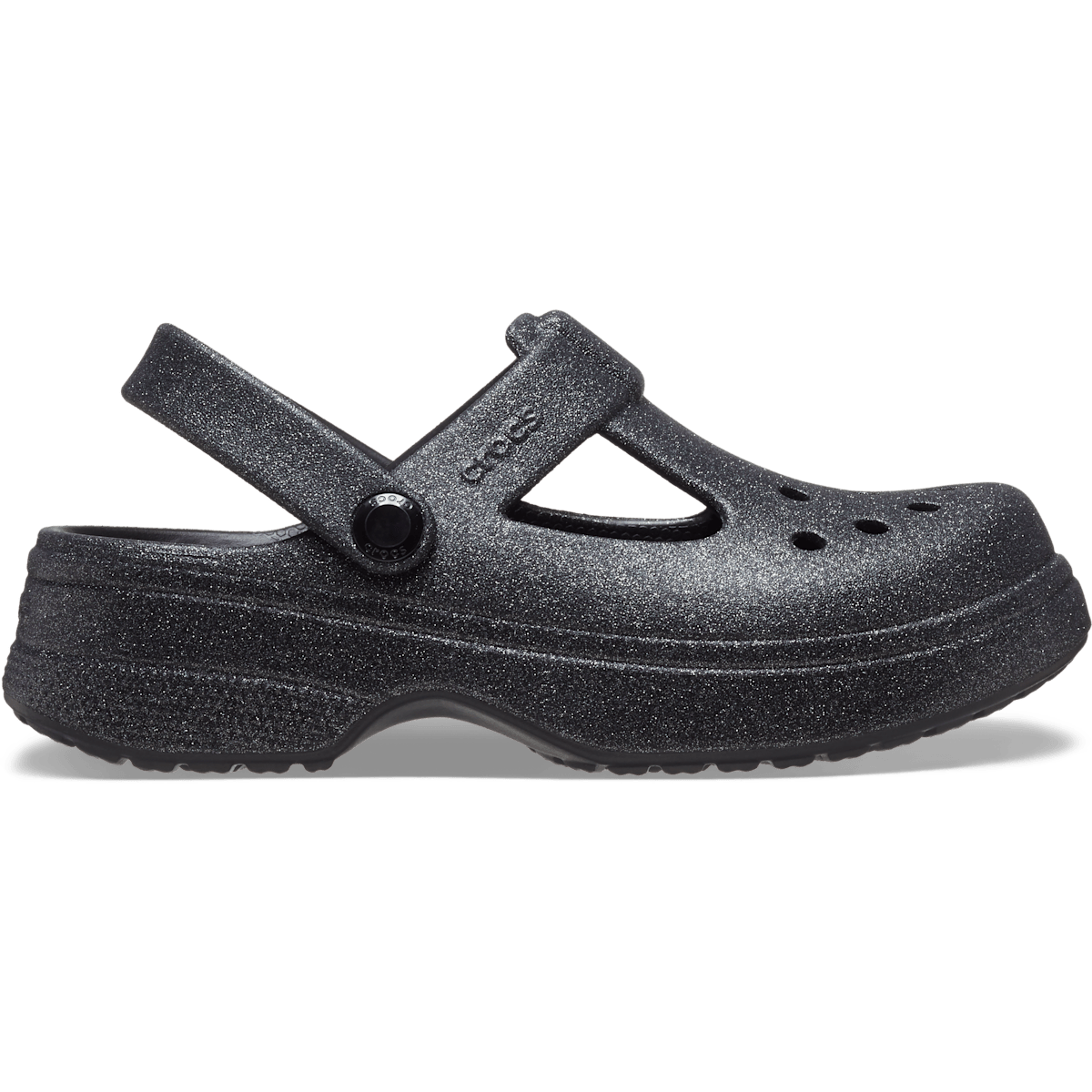 Kids' Classic Mary Jane Glitter Clog - Black