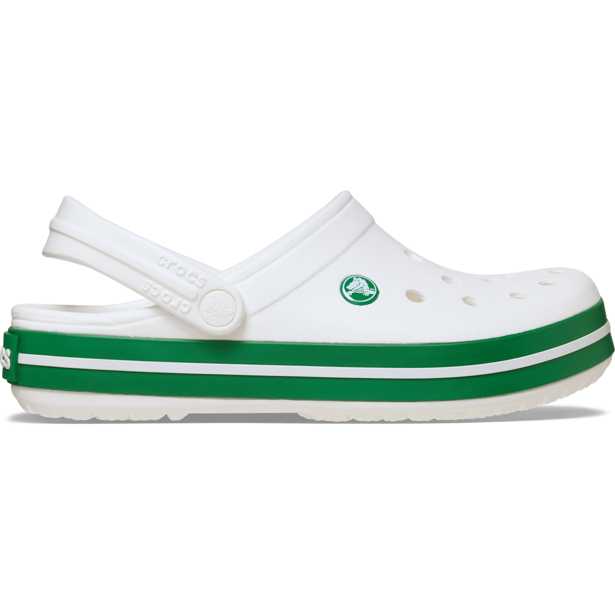 Crocband™ Clog - White / Green Ivy