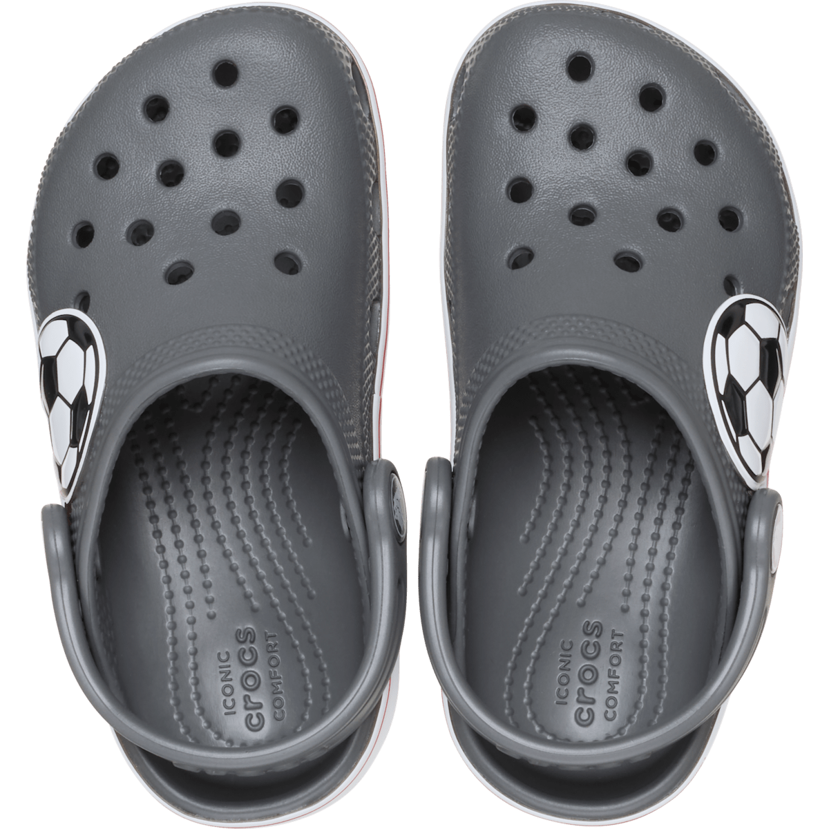 Toddler Classic Soccer Band Clog - Slate Grey - Image 3