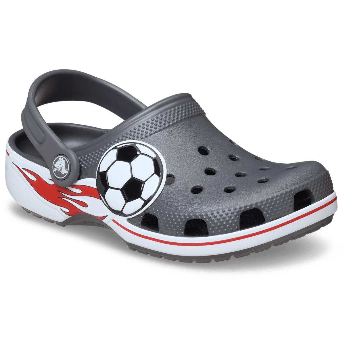 Toddler Classic Soccer Band Clog - Slate Grey - Image 5