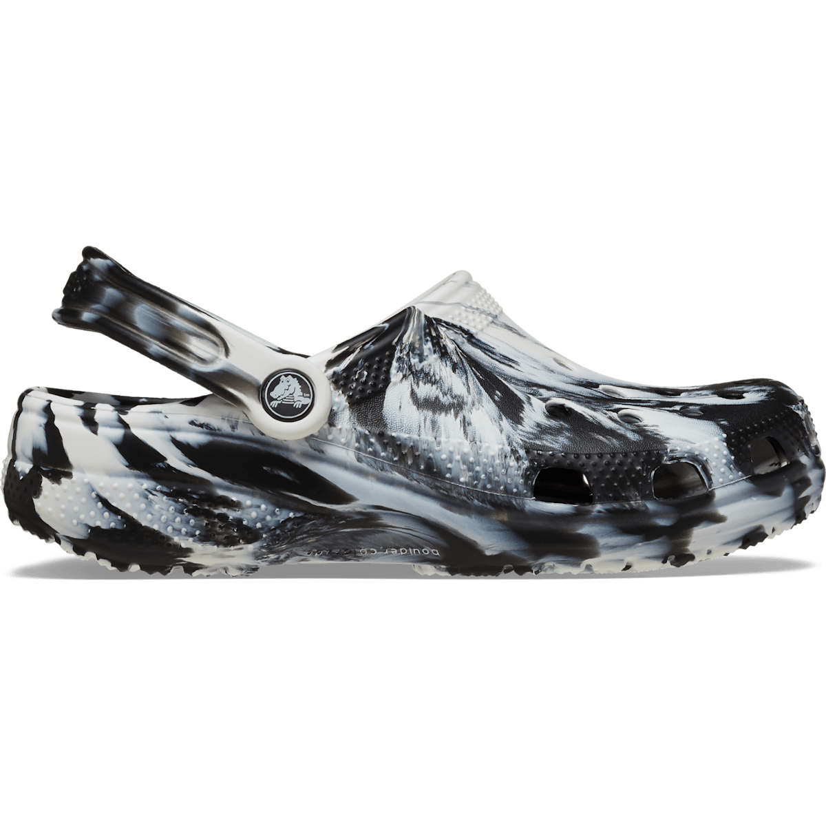 Classic Marbled Clog - White / Black