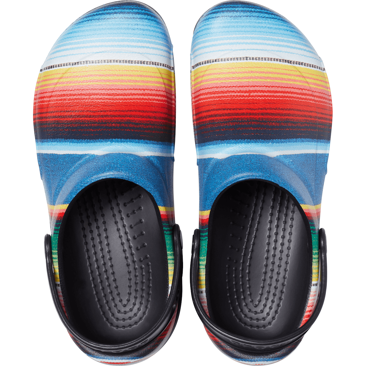 Bistro Graphic Slip Resistant Work Clog - Black / Multi Stripe - Image 3