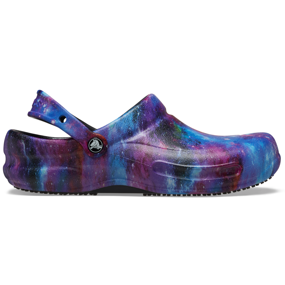 Bistro Graphic Slip Resistant Work Clog - Black / Black