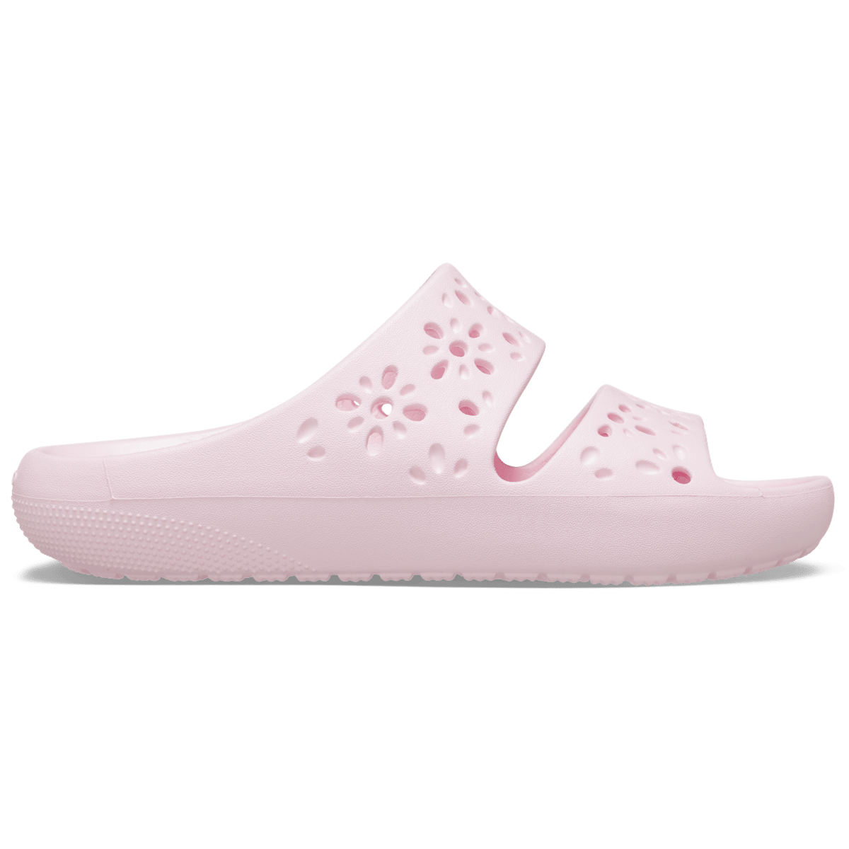 Classic Floral Cutout Sandal - Pink Milk