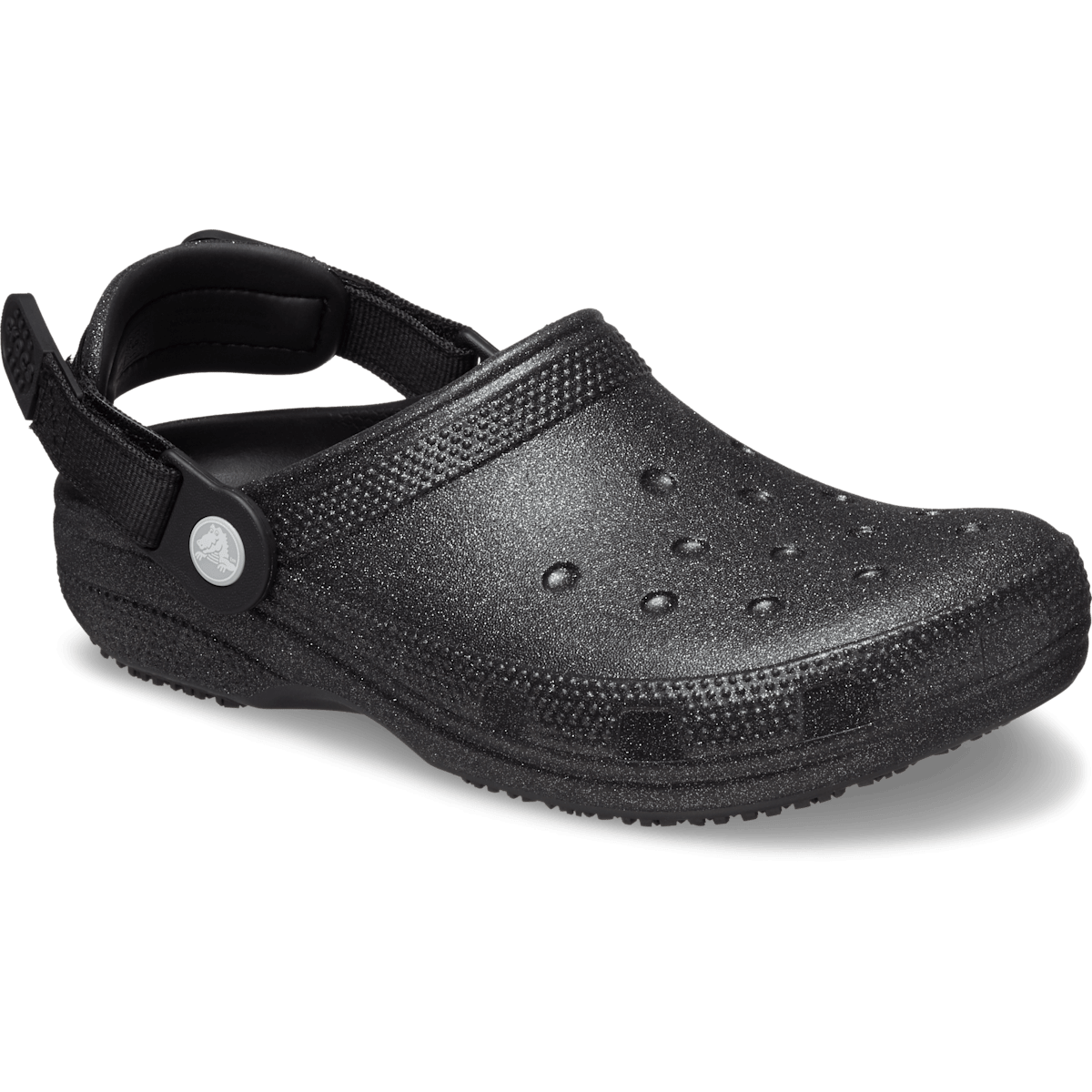 Classic Work Graphic Clog - Black Glitter - Image 5