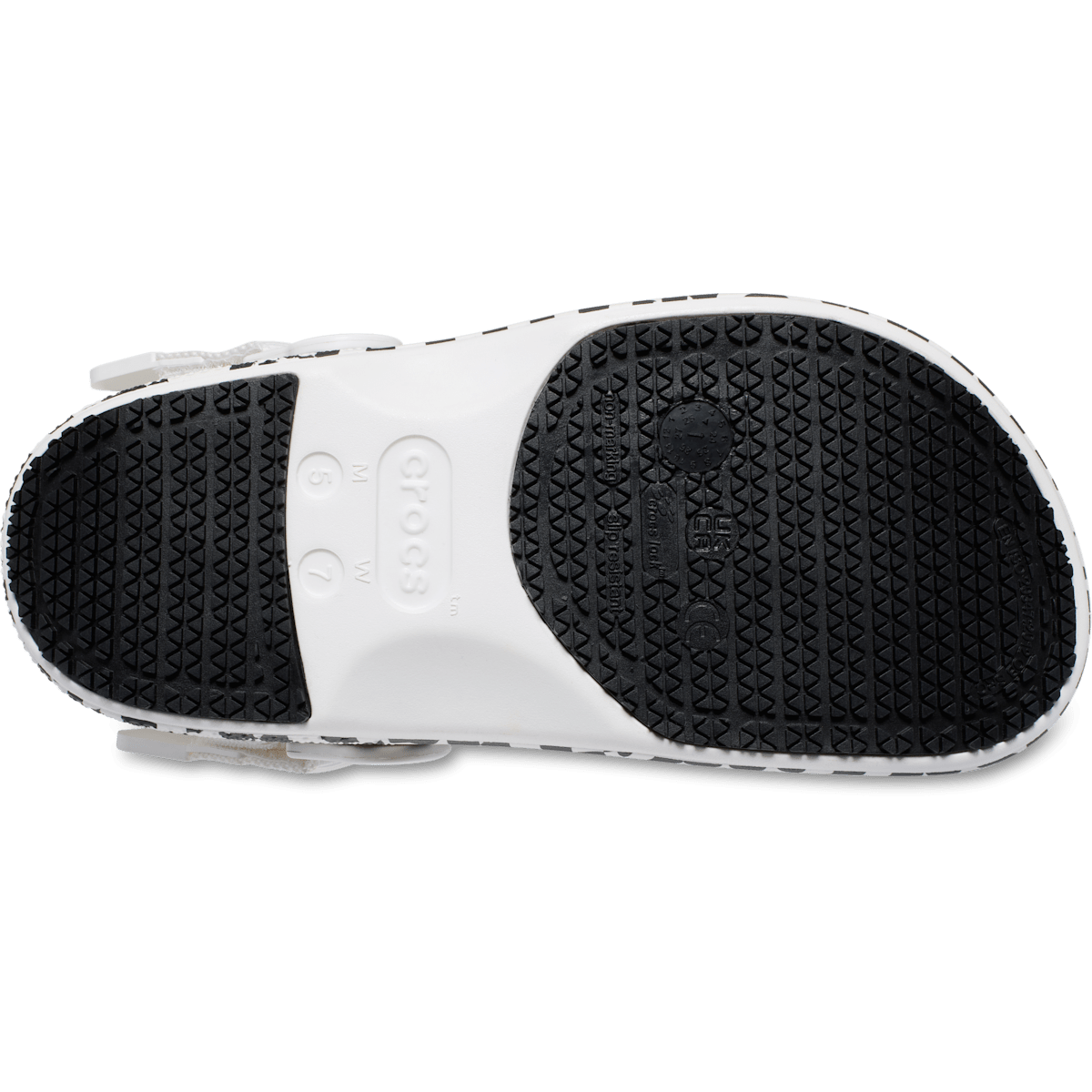 Classic Work Graphic Clog - White / Black - Image 4