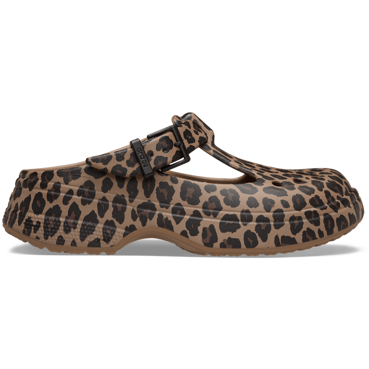 Classic Mary Jane Animal Clog - Sepia / Leopard